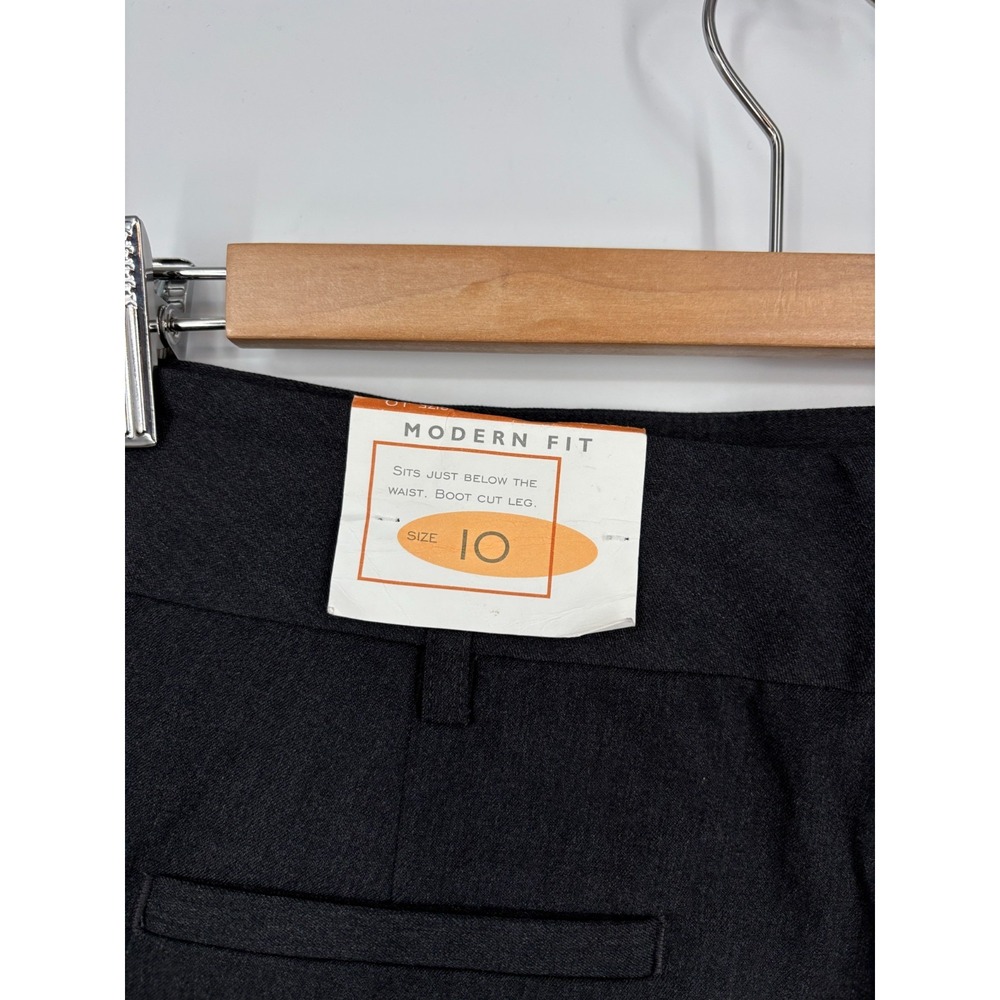 Vintage Casual Corner Pants Womens 10 Gray Modern Fit Bootcut Stretch New - Picture 3 of 9